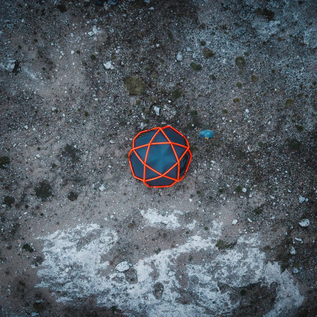 THE CAVE XL, 4-SEASON, NEON RED/CASTLEROCK