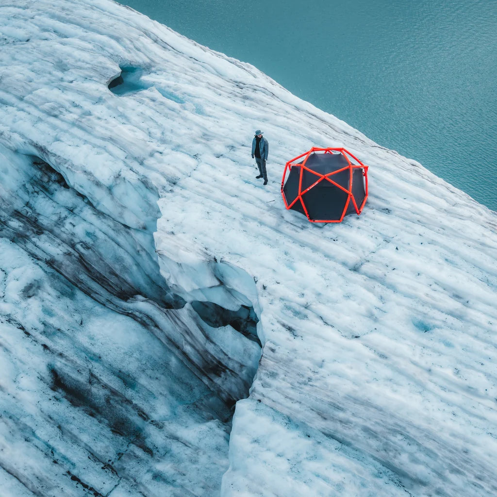 THE CAVE XL, 4-SEASON, NEON RED/CASTLEROCK